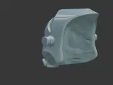 Futuristic Sci-Fi Helmet Visor Mesh Design 3d print model-8