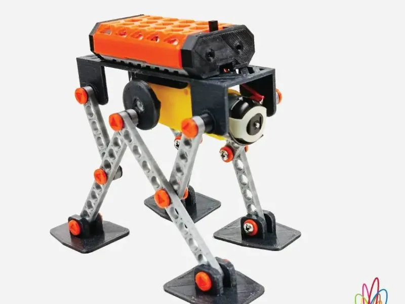 3D Printed Walking Quad Robot