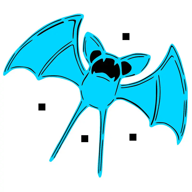 Free Digital Art STL Download - 041 Zubat stencilby SMT_M 🦊