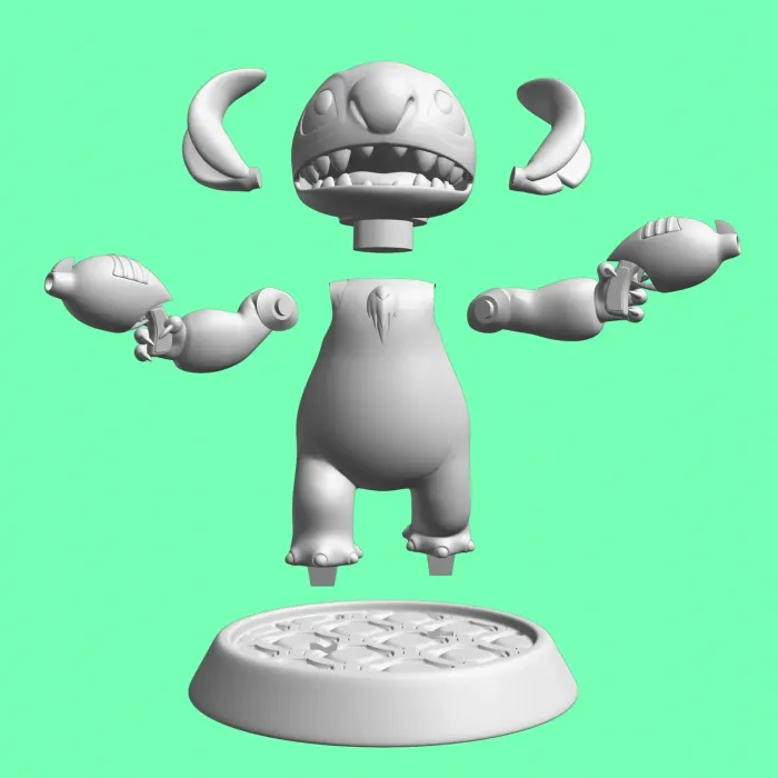3D Printer Files | 3MF File | STITCH RAYGUN MINIATURE - Alien 626 with ...