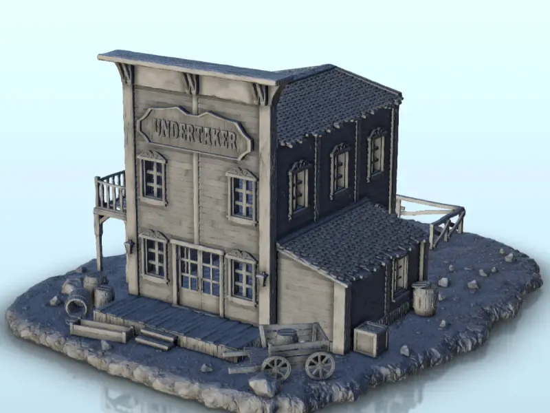 Funeral home with workshop - Terrain scenery West Old