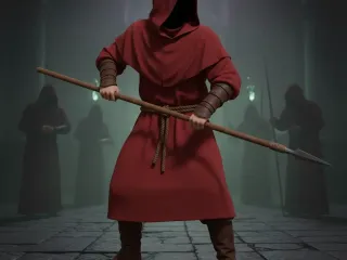 Cultis Spear - the red cult soldier