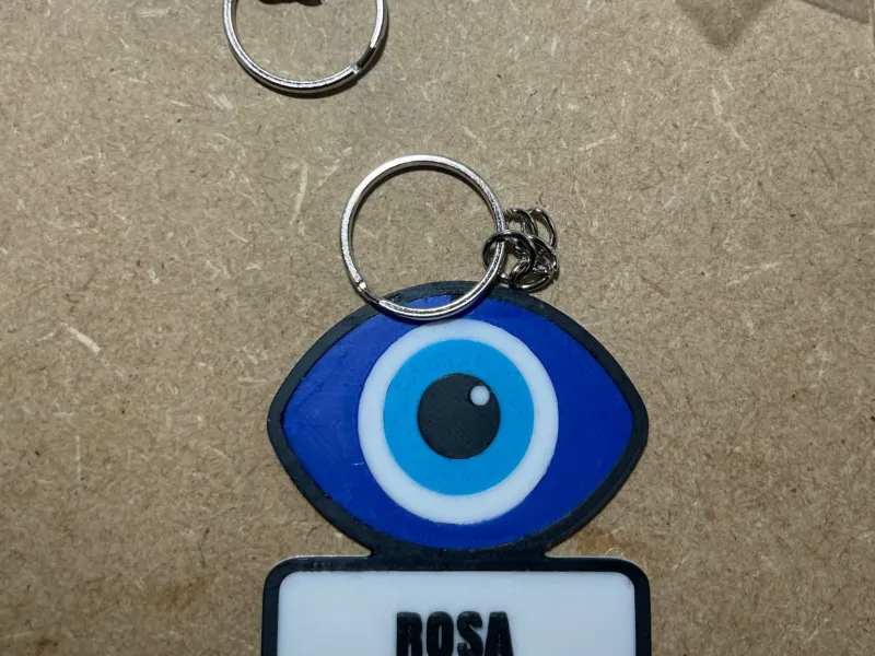 Llavero ojo turco personalizable