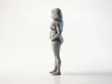 Expectant Lady Figurine Female Figure 3D Printable-2