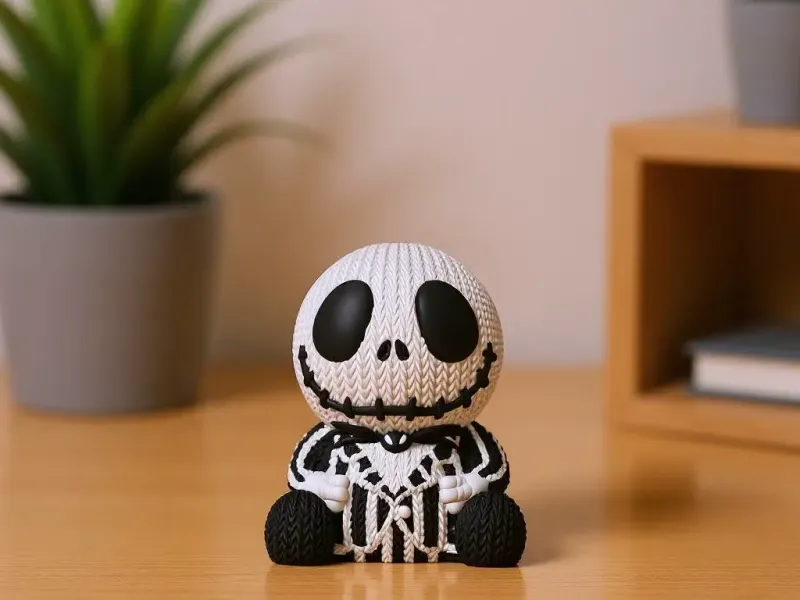 Cute Jack Skellington- Halloween - Knitted - Crochet