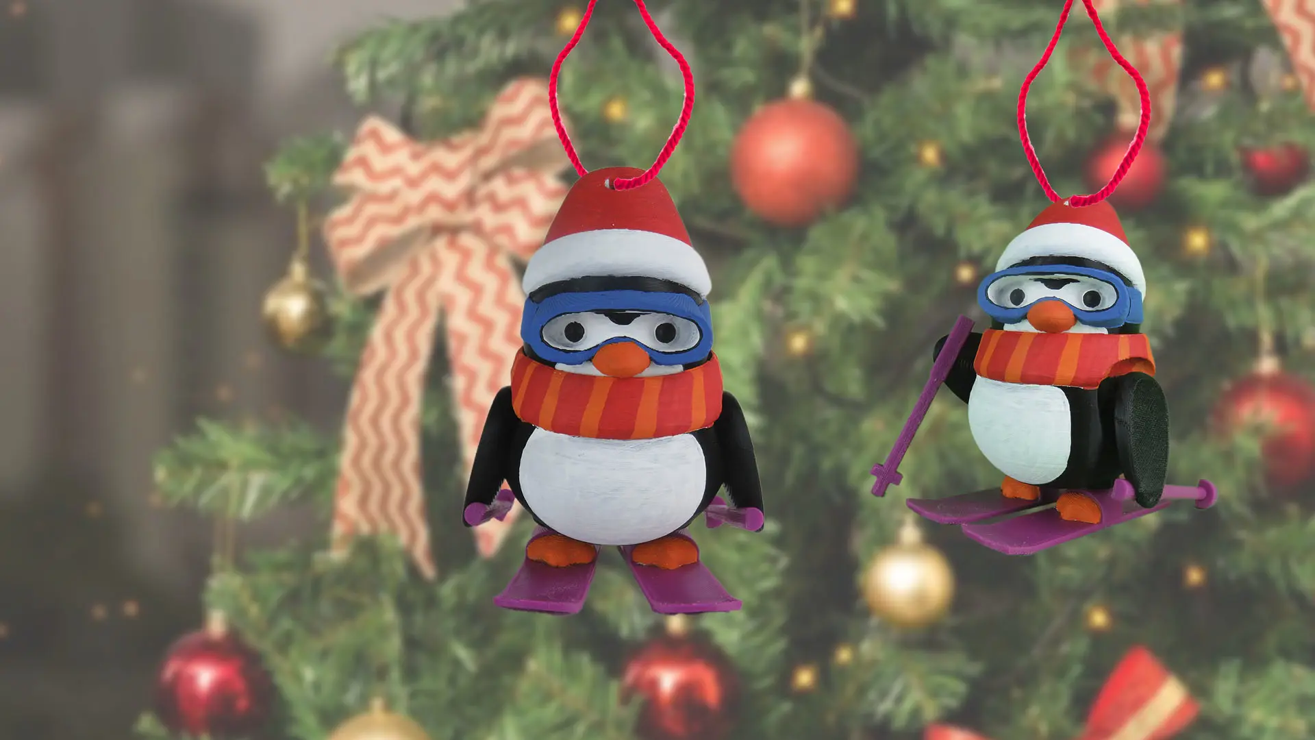 ARTICULATED CHRISTMAS PENGUIN