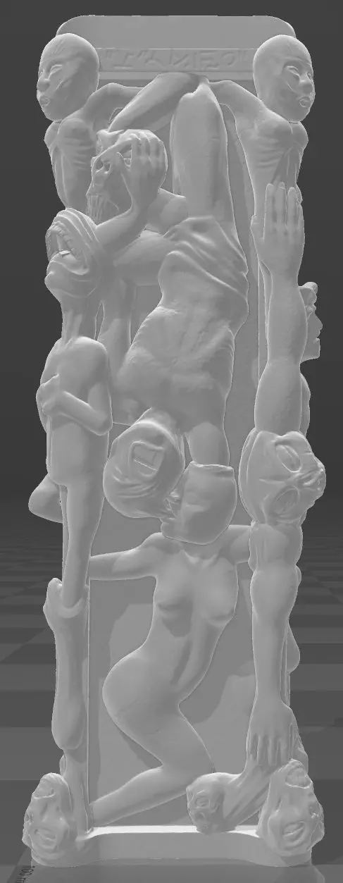 Hellraiser Pillar of Souls Open Mouth V1 3D print model