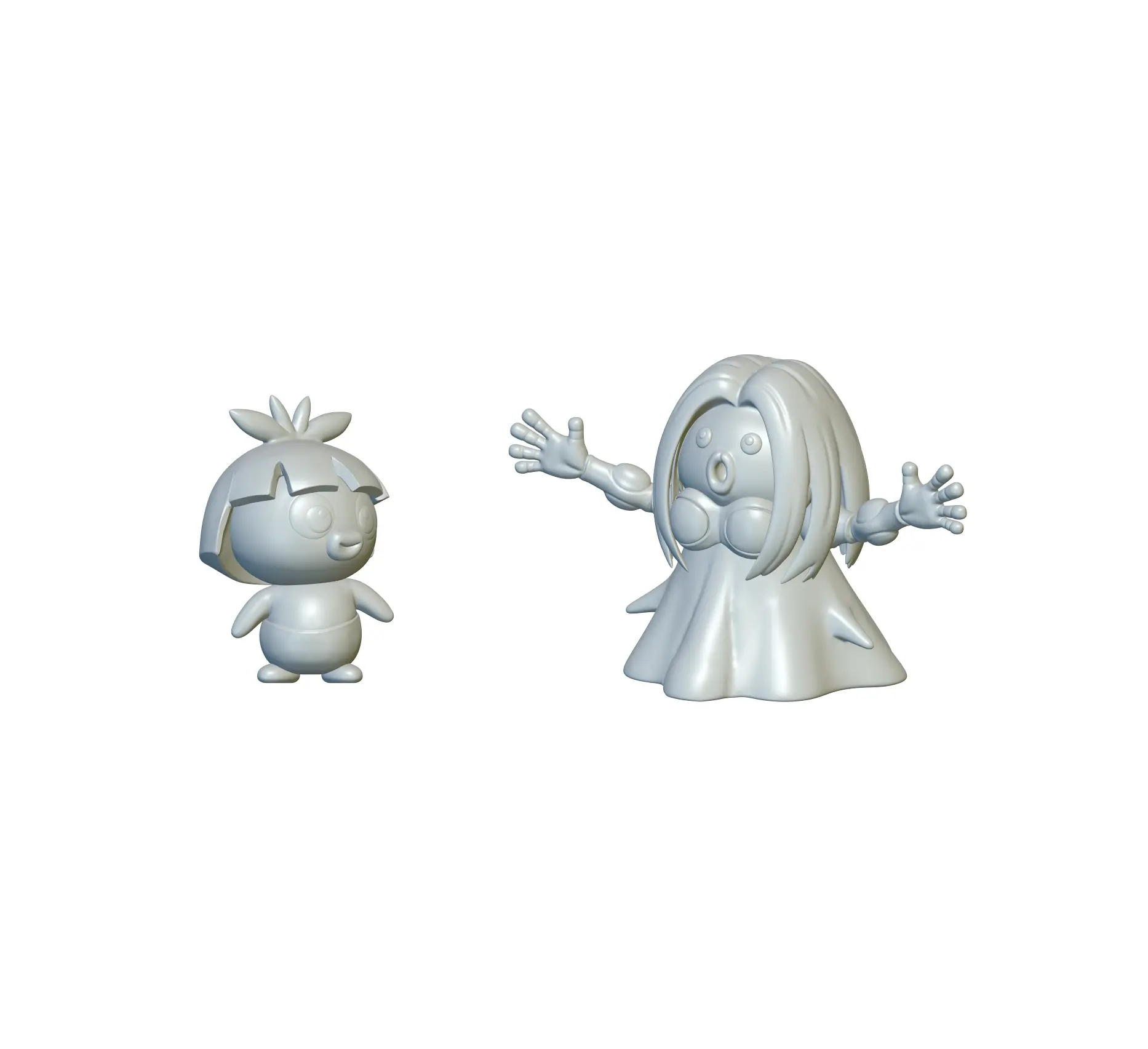 Pokemon Jynx &amp; Smoochum (#124 &amp; #238) - 3D печать!