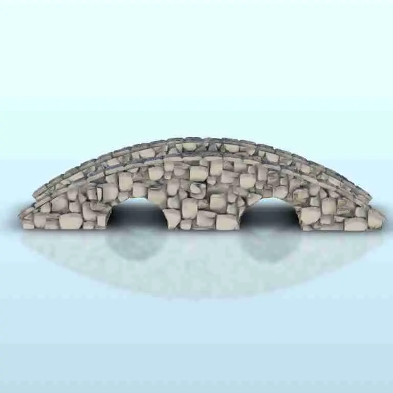 Gran puente de piedra - miniaturas warhammer terreno escenografia