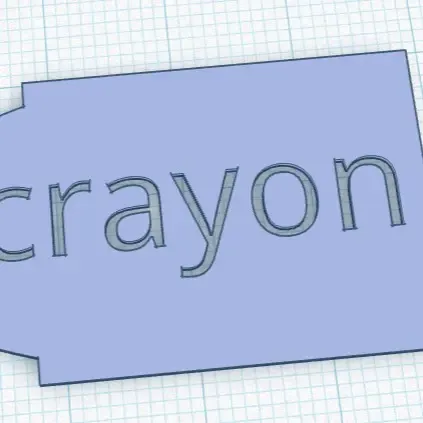 Crayon bookmark