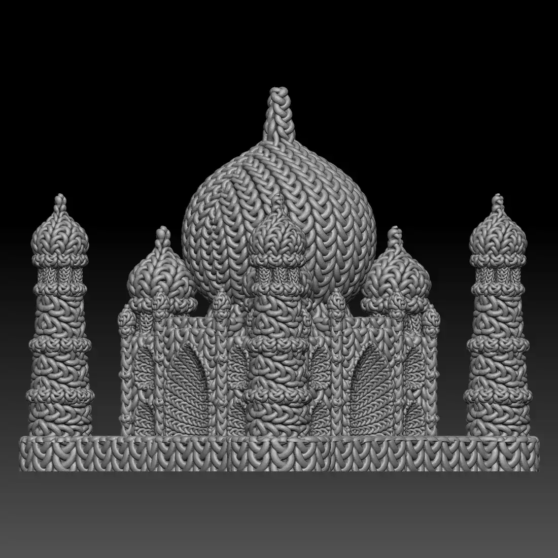 Knitted Taj Mahal