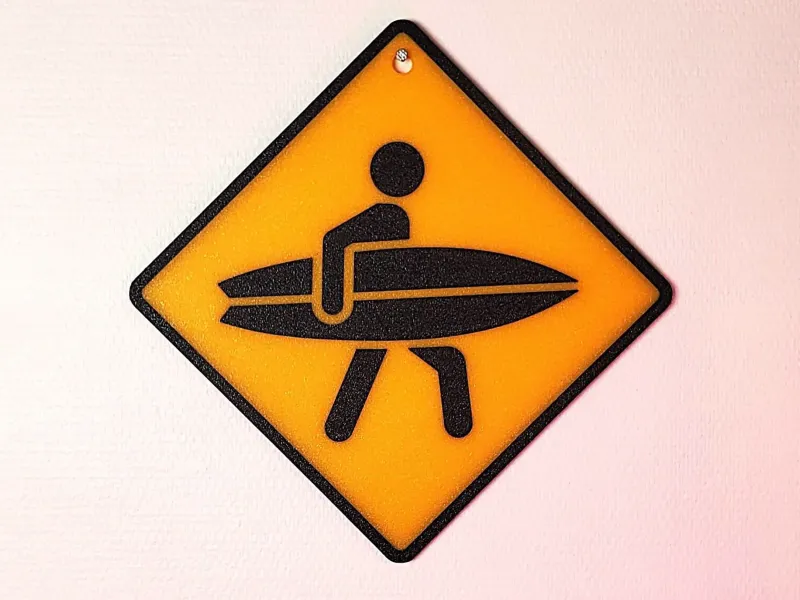 Cartel de Surfista para Pared