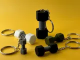Gym dumbbell keychain-3