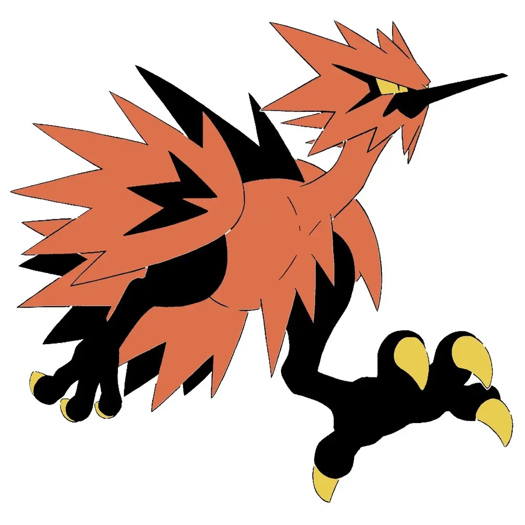 Galarian Zapdos 3 layered stencil
