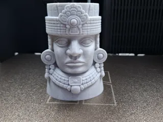 Aztec Warrior Head