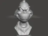 3D printable Grinch Bust-1