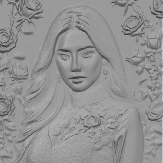 Elara Noctyne - relief sculpture