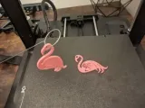 Flamingo keychain-0