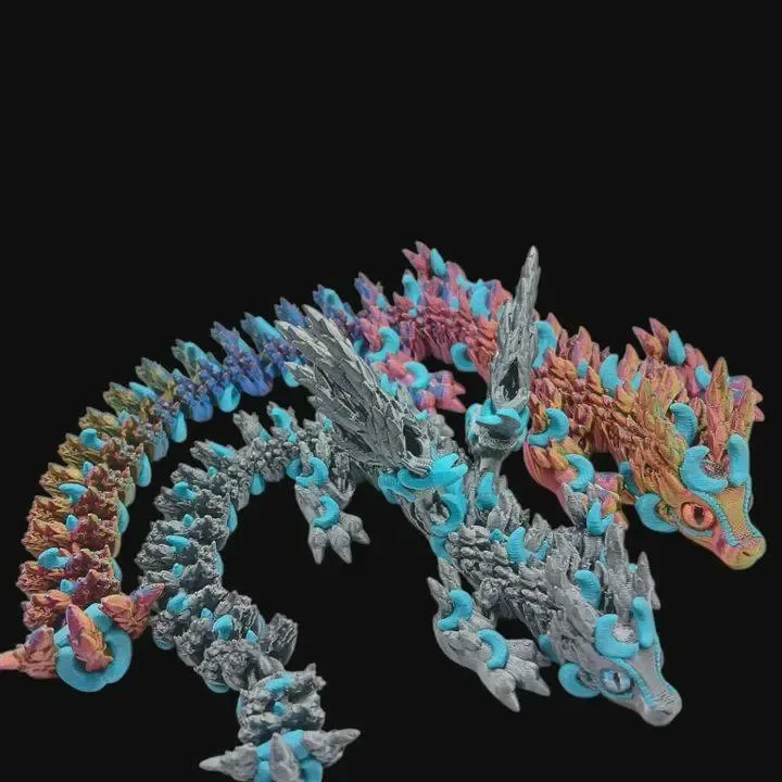 Occhio di Vetro Drago Luna del Raccolto Articolato Flessibile