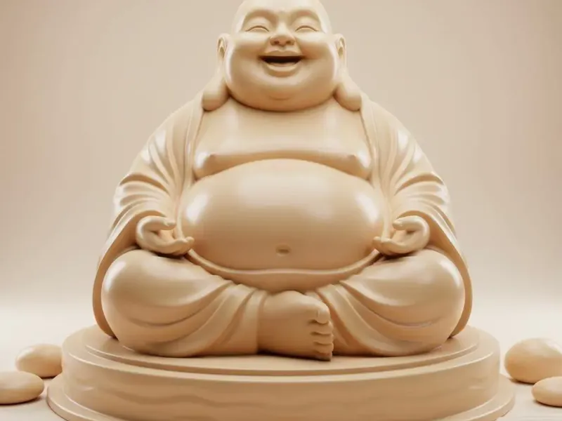 Adorable Laughing Buddha - 3D Print