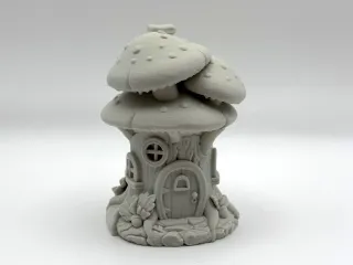 Mush Stump Fairy House