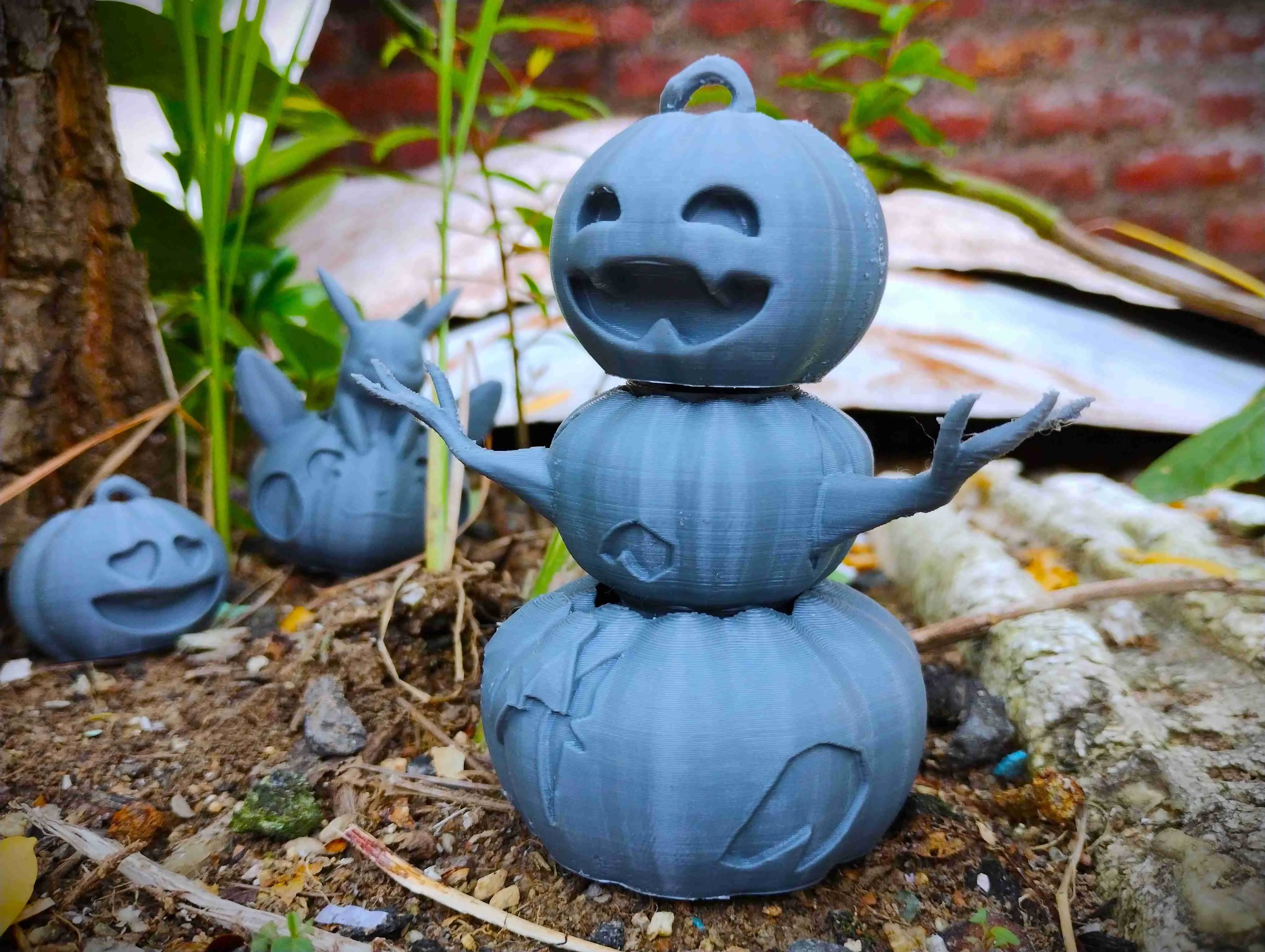 HALLOWEEN SPECIAL CUTE DOUBLE FACED ARTICULATED PUMPKIN