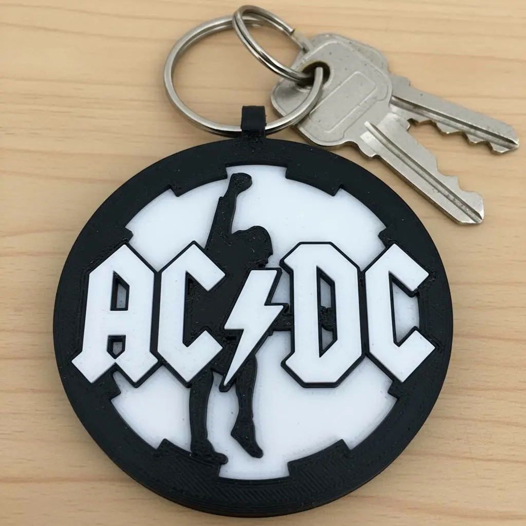 3D Printer Files | 3MF File | Keychain ACDC