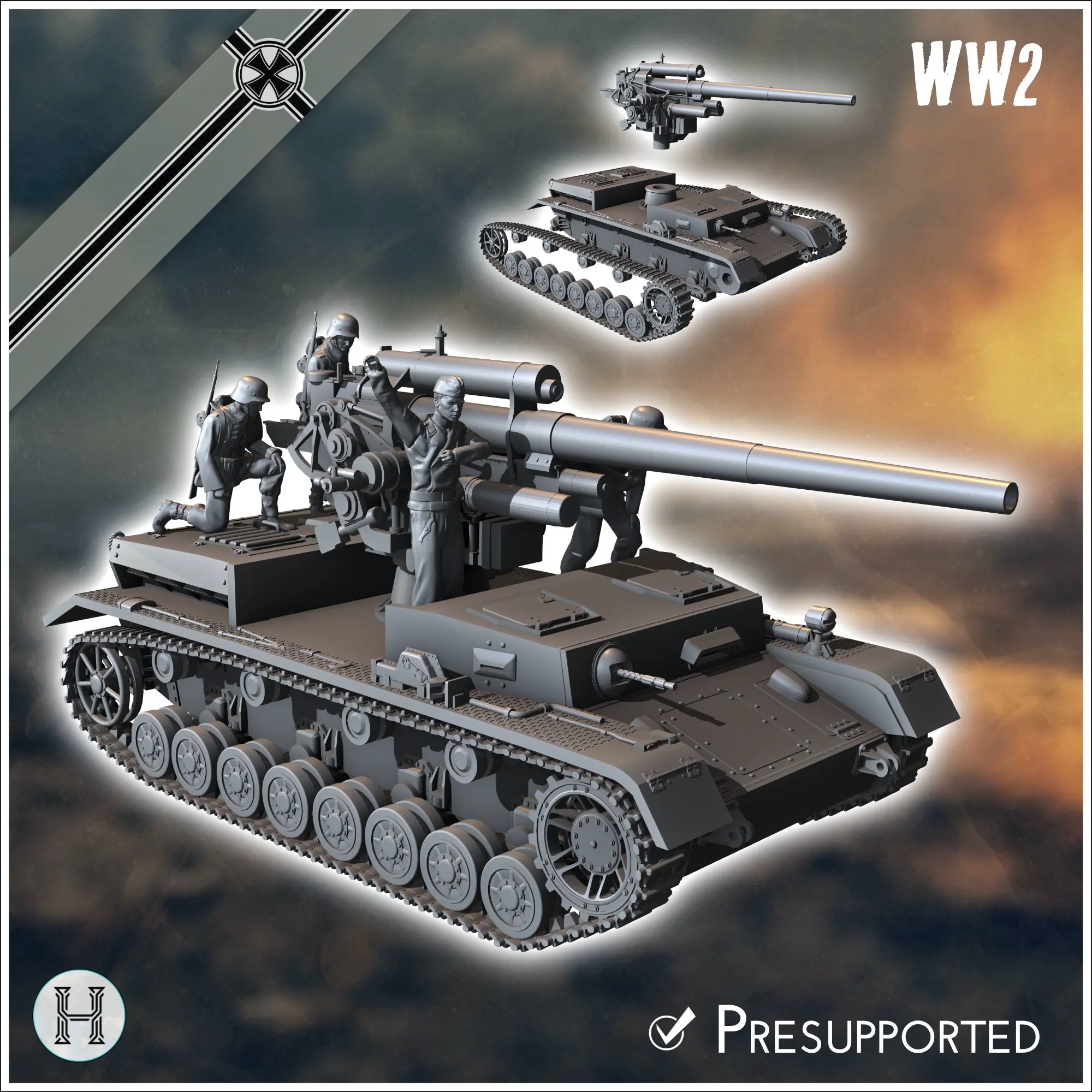 German WW2 vehicles pack (Panzer IV variants No. 3) - ww2 mi