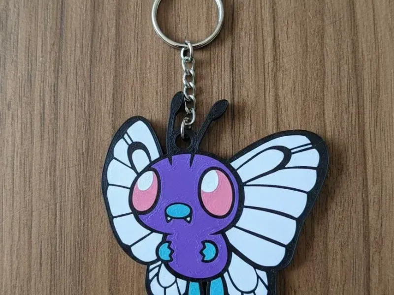 Keychain - Butterfree - stl/3mf