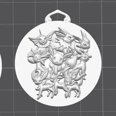 Eeveelutions keychain