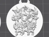 Eeveelutions keychain-0