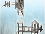 Modern children's play structure with slide (8) - miniatures-2
