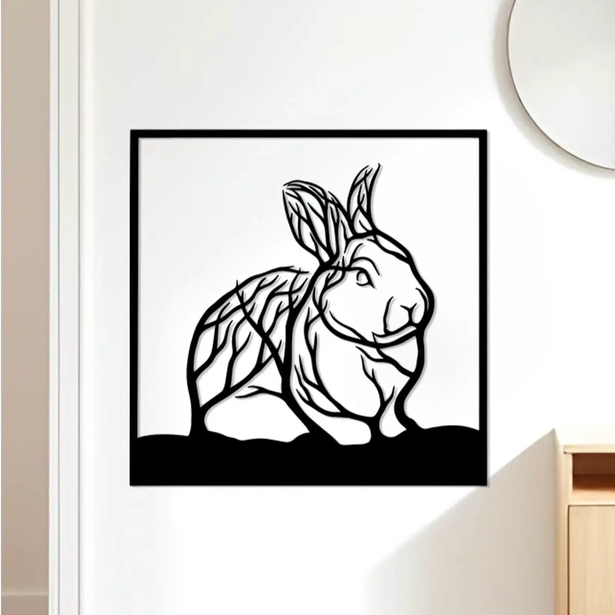 Rabbit Wall Art, Wall Decor, Home Decor