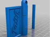 lithophone Book keychain -1