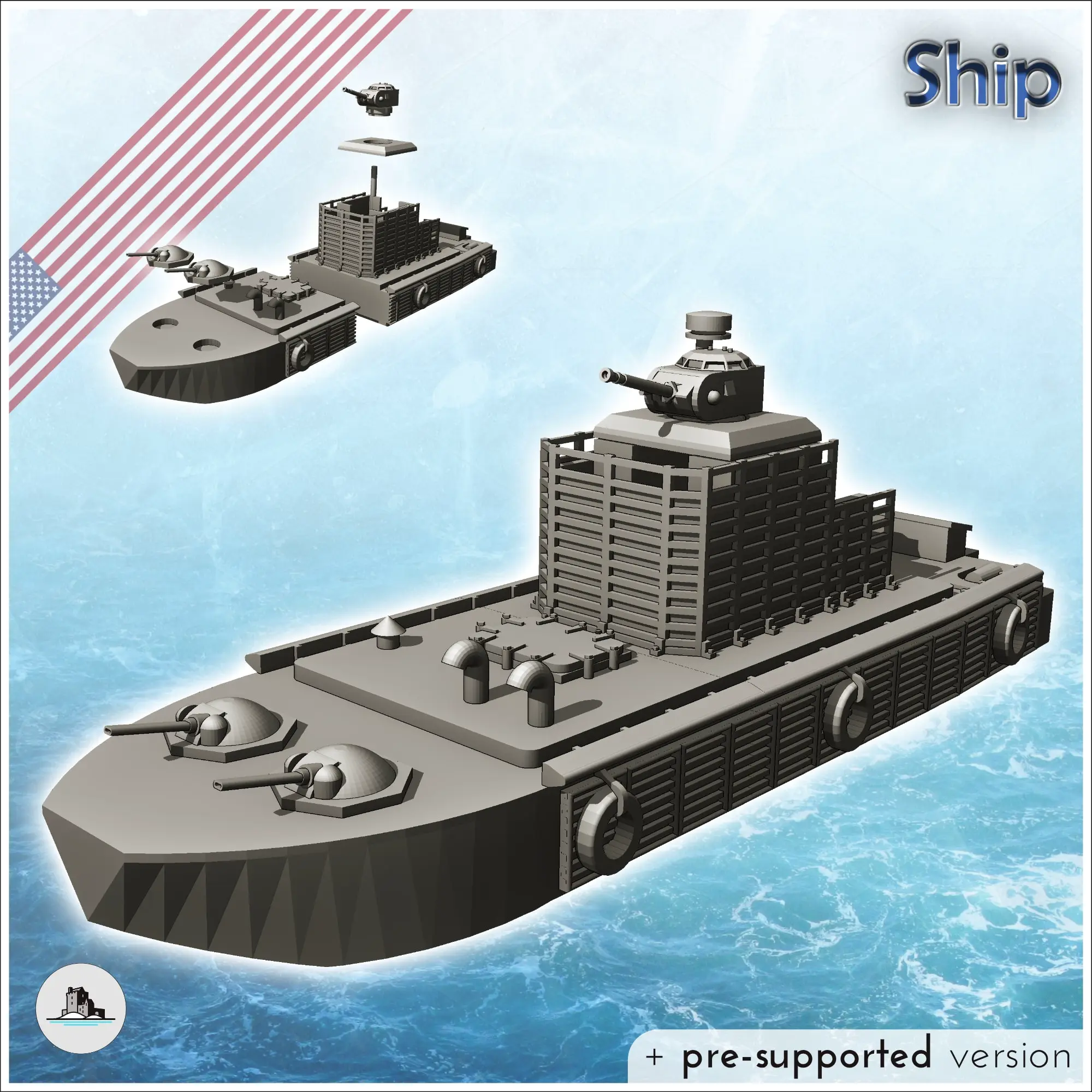 LMC-6 ATC Zippo Flamethrower patrol boat - miniatures warham