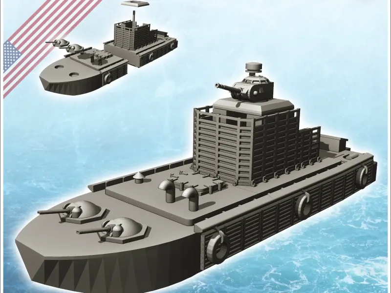 LMC-6 ATC Zippo Flamethrower patrol boat - miniatures warham