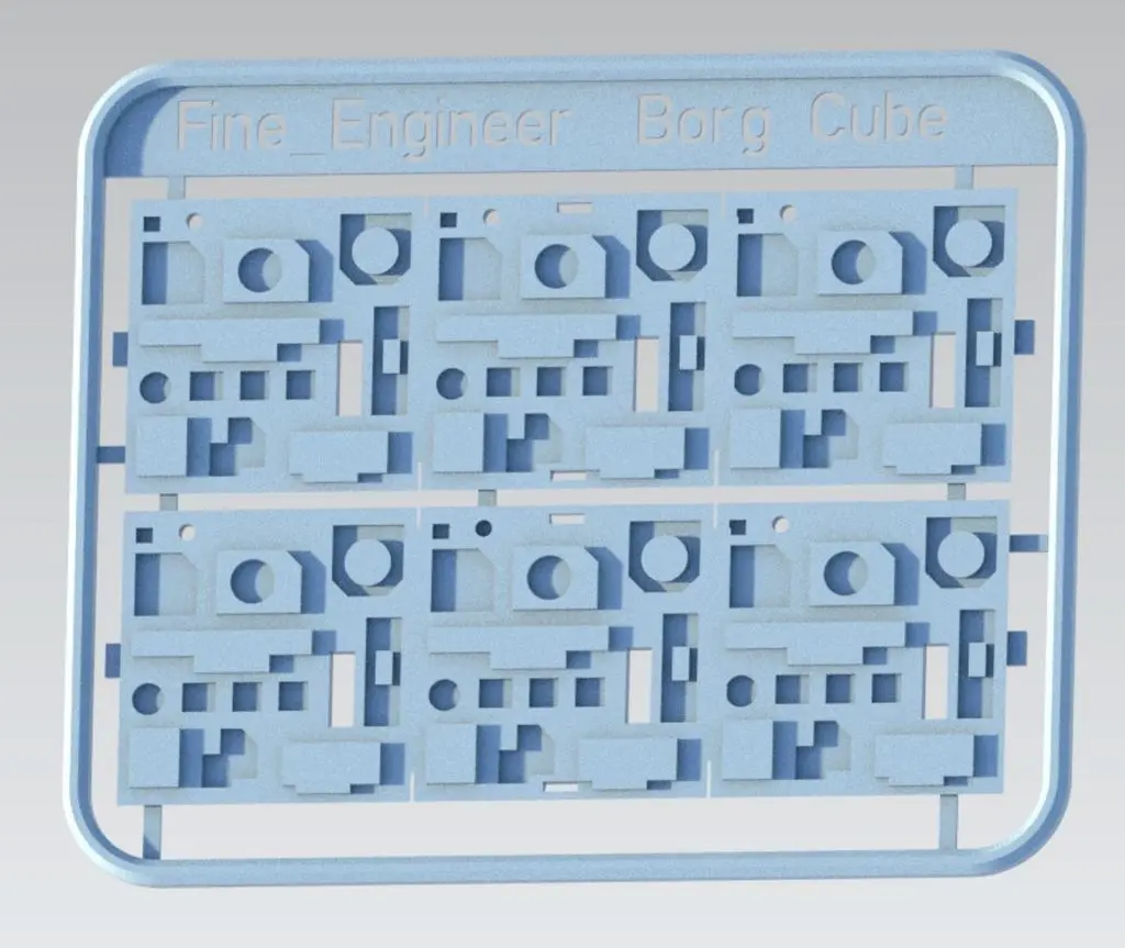 Borg Cube Kit Card Star Trek