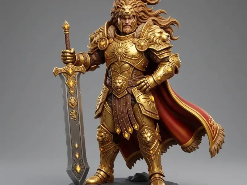 Zodiac Inspired 3D Collectibles Leo Male Character