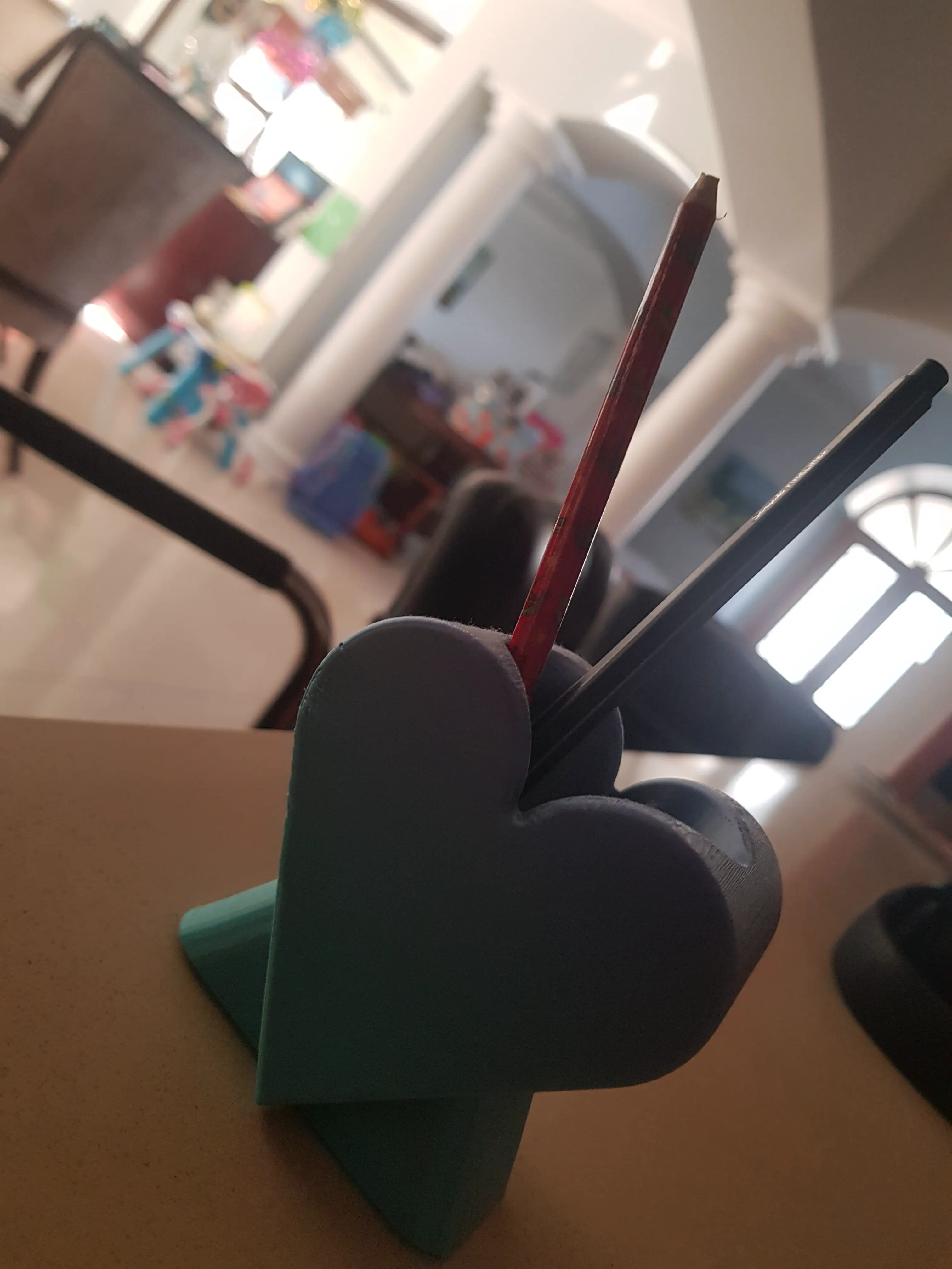 Free Home Decorations Ornaments Stl Download Heart Pencil Holder By