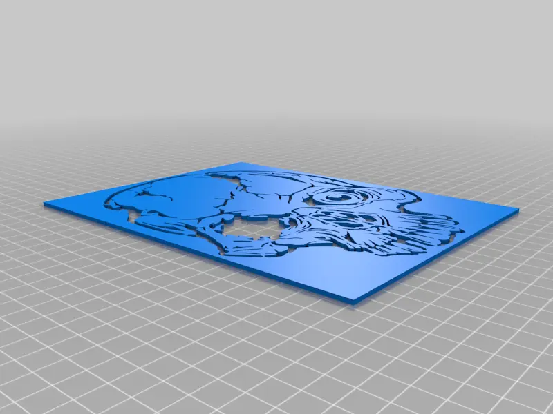 Skull stencil 4
