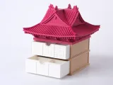Pagoda Drawer Organizer - Asian Inspired Storage Box-1