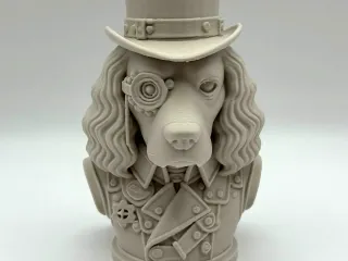 Steampunk Cocker Spaniel Bust