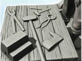 Medieval blacksmith with workshop utensils and stove (23)-6