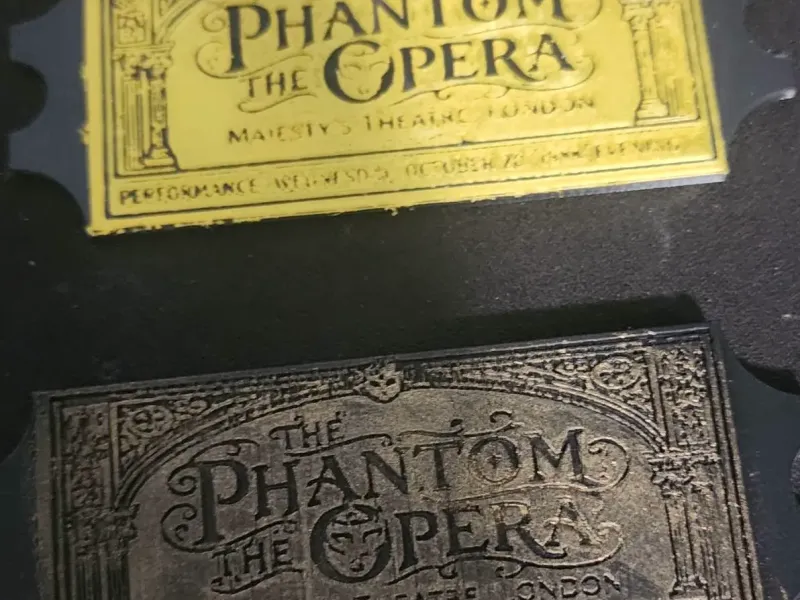 Phantom of the Opera Ticket stub