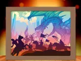 Dragon Attack light box (shadow box)-0