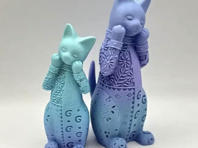 Statuetta decorativa di gatto
