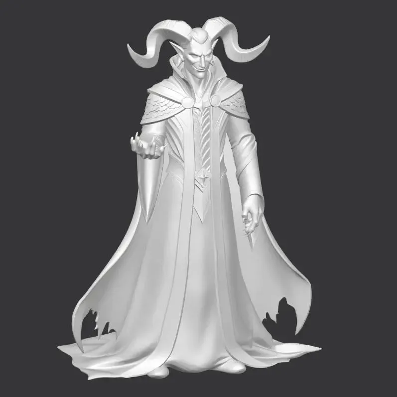 Tiefling sorcerer D&D miniature
