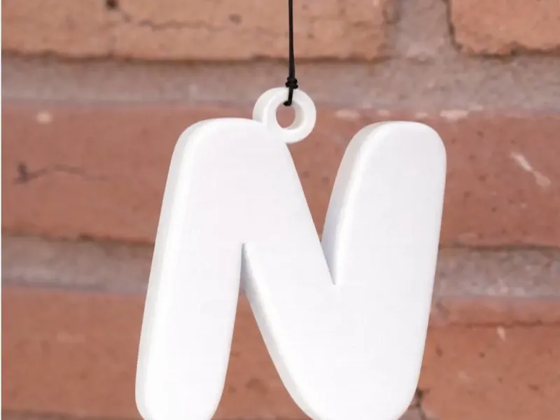 Letter N Keychain