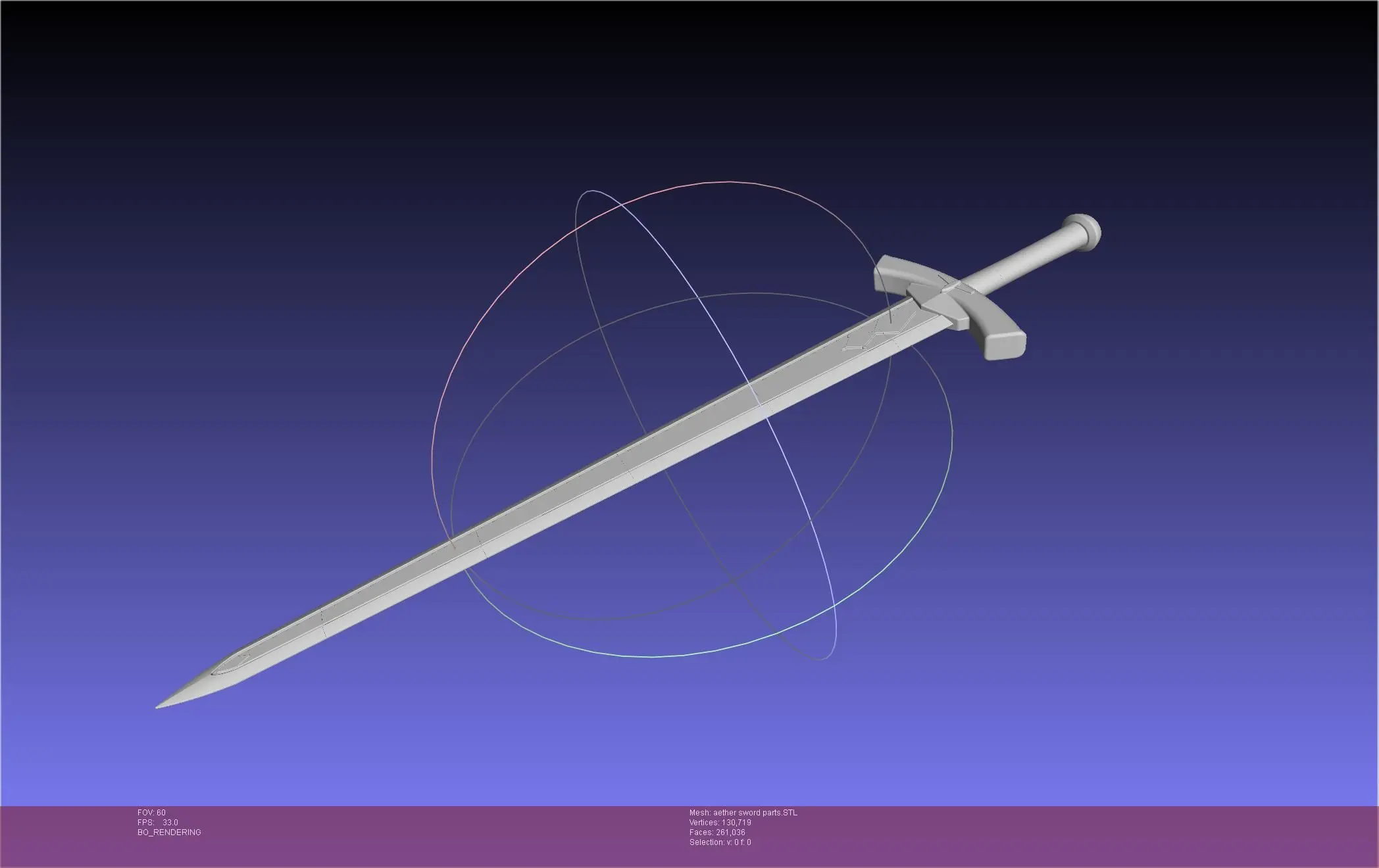 Genshin Impact Aether Sword Assembly | 3D models download | Creality Cloud