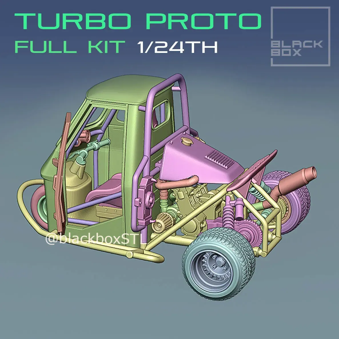 TURBO PROTO 3 wheeler FULL MODELKIT 1-24